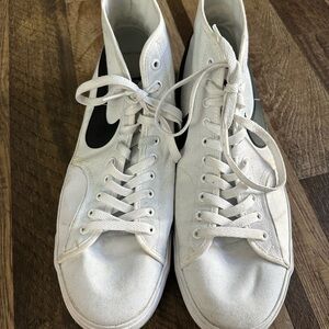 Nike White Textured Sneakers